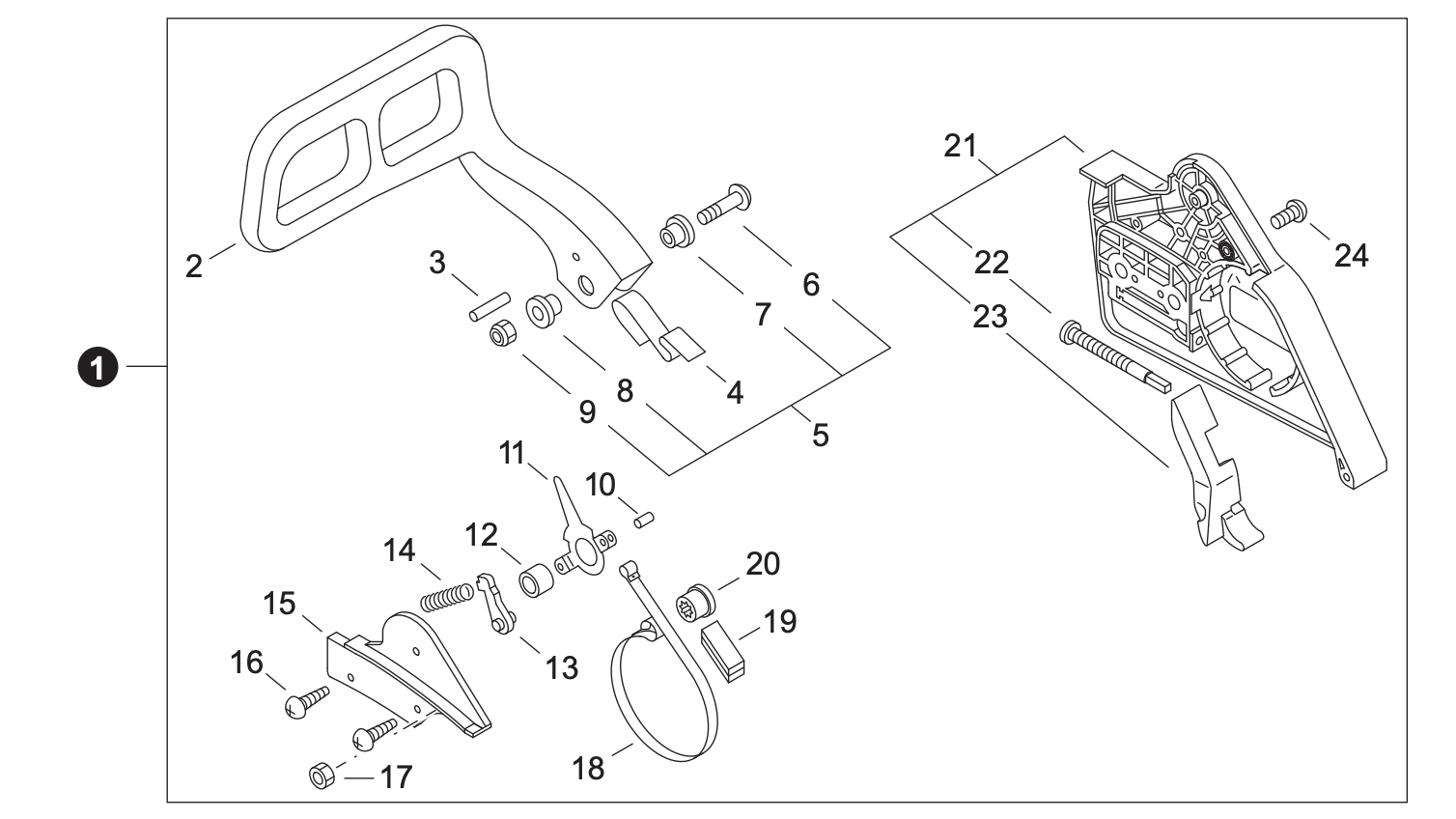 Genuine Echo / Shindaiwa Chain Brake Assembly – P021017220, OEM Replacement