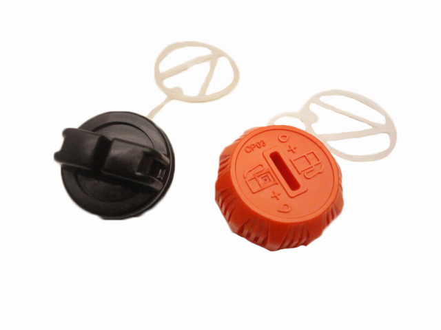 Echo Cs-370, Cs-400 Gas And Oil Cap Set New Oem P021036960