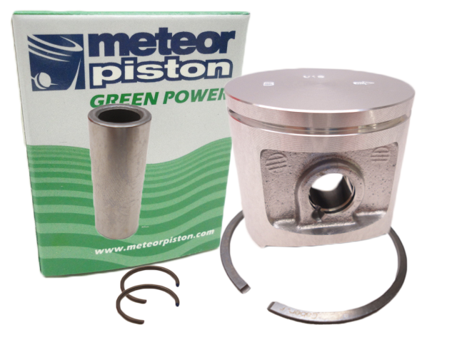 Meteor Piston Kit For Husqvarna 385 - 54mm With Rings - Made In Italy