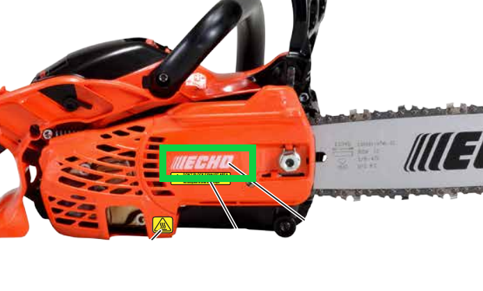 Echo Cs 2511T, 2511P Label - Echo New Oem X502000340 | SawAgain Echo Cs 2511T, 2511P Label - Echo New Oem X502000340 | SawAgain