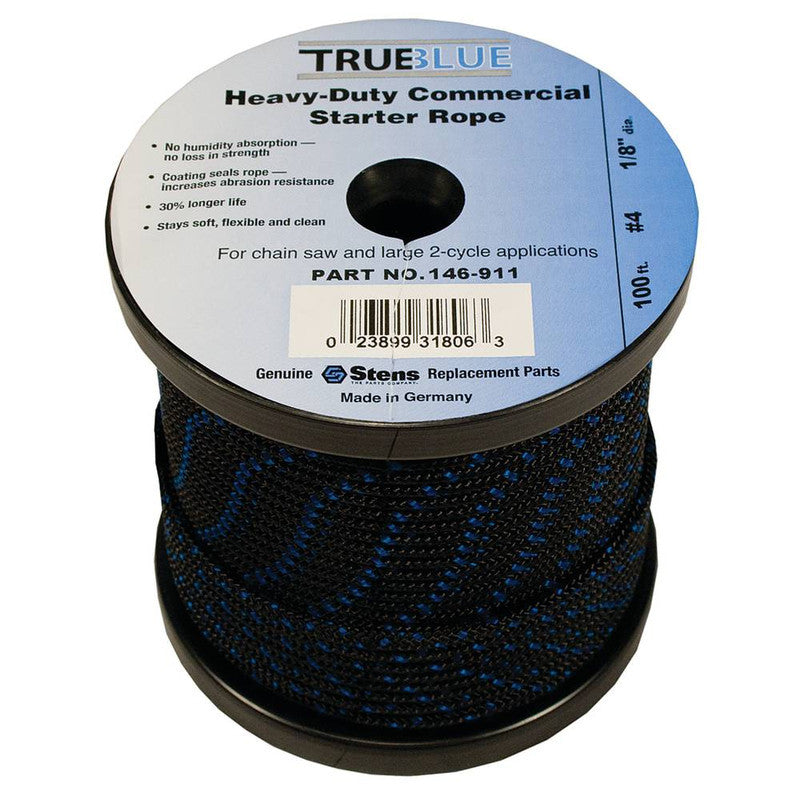 Stens True Blue # 4 Recoil Starter Rope 100'