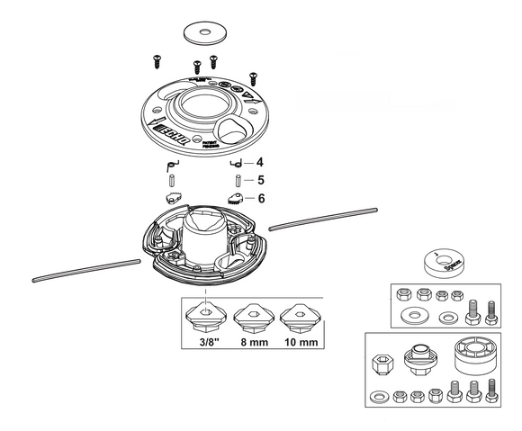 Echo SRM-2120 Trimmer Head (Rapid Loader) New OEM 21560062