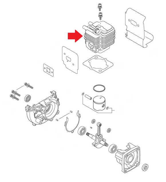 Echo SRM-2120 Cylinder New OEM A130002470