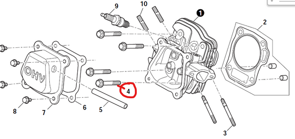 Echo PW-3100 Bolt New Oem YH435000140
