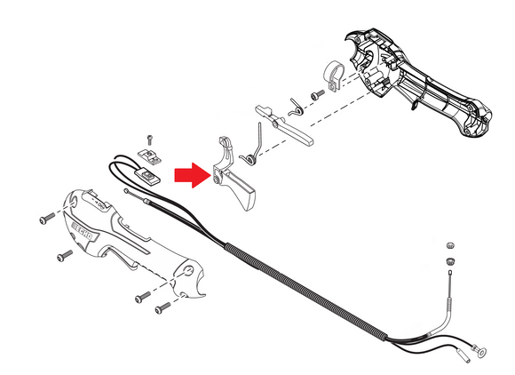 Echo SRM-2120 Throttle Trigger New OEM C453000482