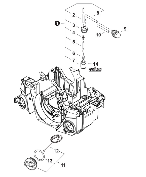Echo CS-4010 Fuel Pipe Assembly New OEM P021054400