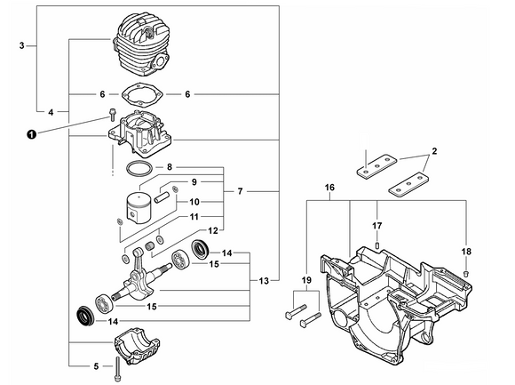 Echo Cs-450, CS-450P Cylinder Gasket (Fig 6) New OEM V100000131