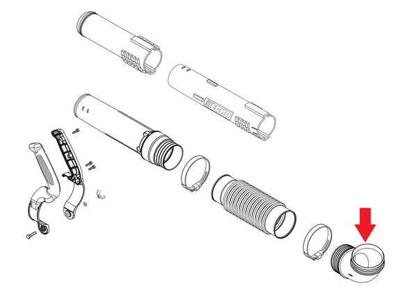 Echo PB-5810H Tube, Blower - Elbow New OEM E160000210