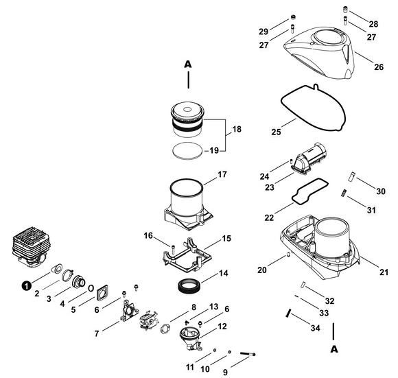 Echo CSG-7410 Elbow, Carburetor (Fig. 12) New OEM A204000241