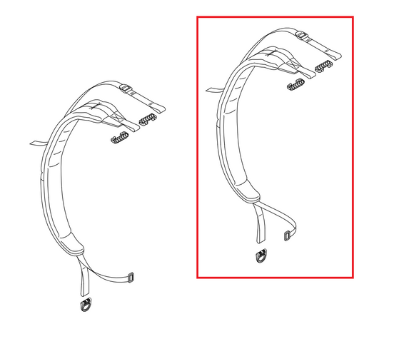Echo PB-5810H, PB-5810T, Shindaiwa EB610RT Right Harness Strap New OEM P021049482
