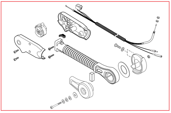 Echo PB-5810H Throttle Control Kit - Hip Mount New OEM P021054870