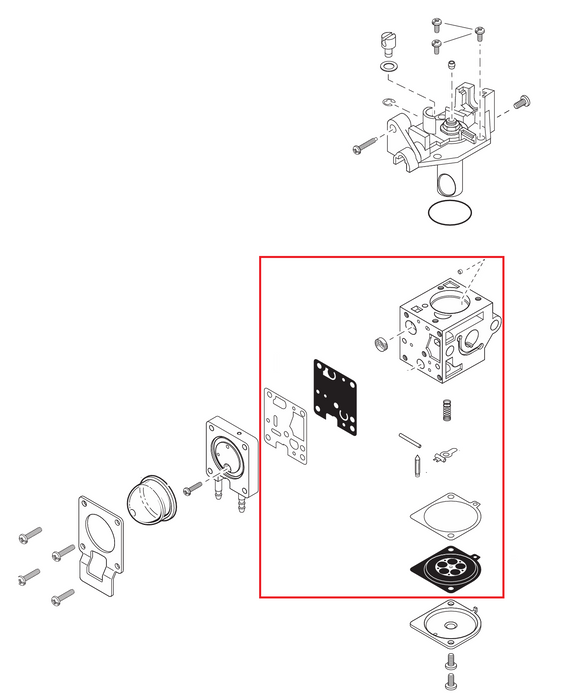 Echo SRM-2120 Carburetor Repair Kit New OEM P021055830