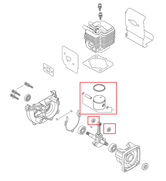 Echo SRM-2120 Piston New OEM P100013550