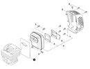 Echo SRM-4510 Heat Shield (Fig 1) New OEM V104002450-2