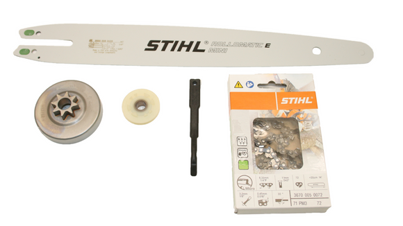 12" Stihl Bar 1/4 Pitch Micro 71PM3 Chain Conversion Kit For Stihl Stihl MS 201T, MS 201TC New OEM 11456402011