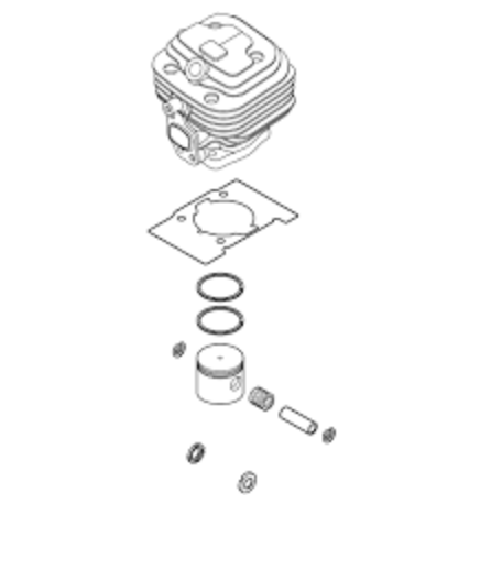 Echo SRM-3020, Shindaiwa T302 Cylinder and Piston Assembly New Oem A130002350, P100005250, V100000870