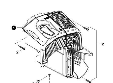 Echo PB-7910T, 7910H Engine Cover (Fig 1) New OEM A190001770