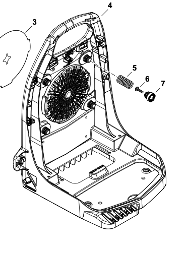 Echo PB-7910T, 7910H, Shindaiwa EB-790, 790RT Backpack Frame (Fig 4) New OEM C620000590