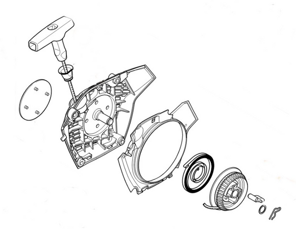 Stihl MS 162 Starter Assembly New OEM 11480802106