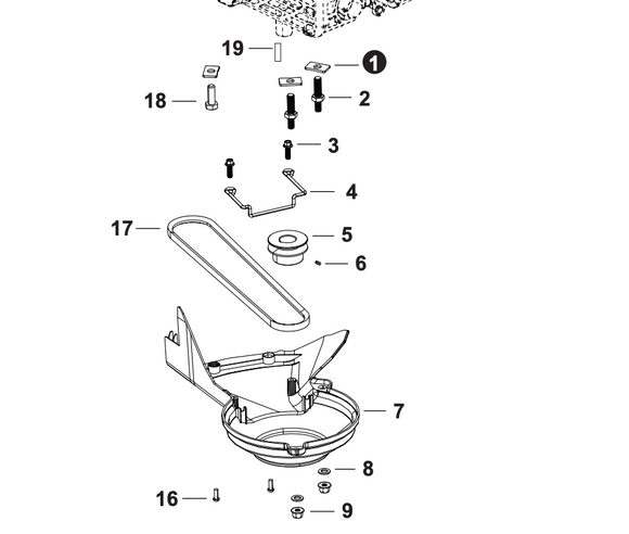 Echo LM 2119 SP Gas Powered Lawn Mower Guide Belt (Fig 4) New OEM YH466000790