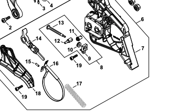 Echo CS-3410, CS-3510, 4010, Shindaiwa 335s Chain Tensioner Kit (Fig 8)New OEM P021048510