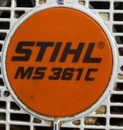 Stihl Model Badge Plate MS 361C New Oem
