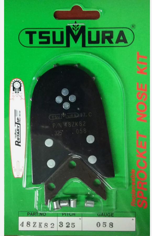 Tsumura .325 Pitch, .058 Gauge Chainsaw Bar Tip 48ZK82