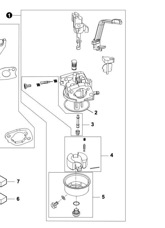 Echo EG-3500 Carburetor Assy. (Fig 1) New Oem YH459000060