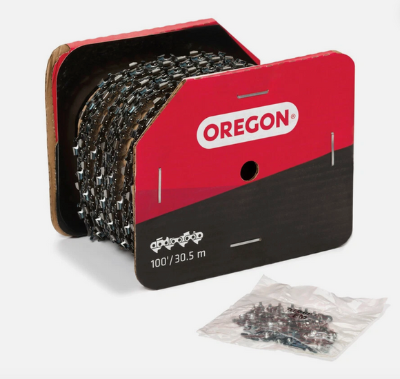 Oregon 90pX 100Ft. Roll 3/8 Pitch, .043 Gauge Saw Chain 90PX100U
