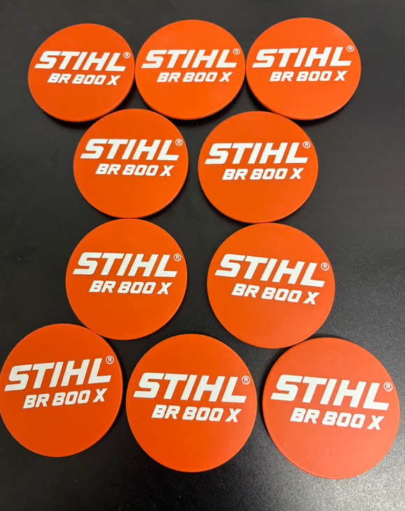Stihl BR 800X Model Badge Plate Lot of 10 New OEM