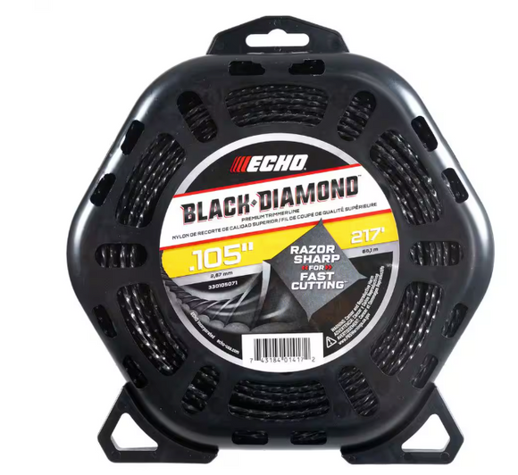 Echo Srm, Gt, .105 Black Diamond Trimmer Line 1 Lb 217 Feet Professional Grade 330105071