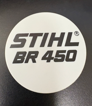 Stihl BR 450 Model Badge Plate New Oem
