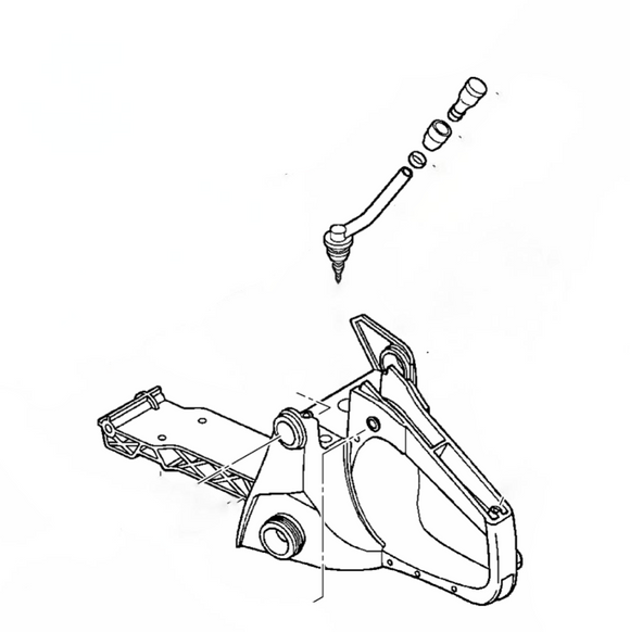 Echo Cs-450, CS-450P Rear Handle Assembly New OEM P021012503, P021012504