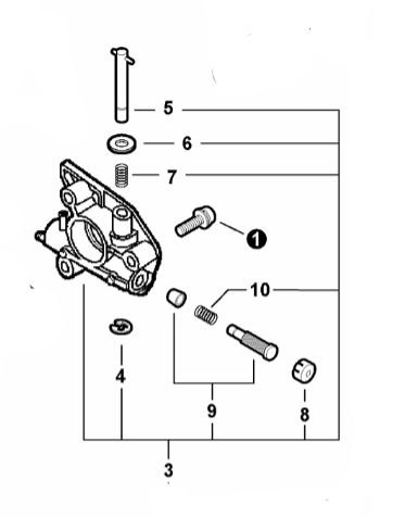 Echo Cs-450, CS-450P Auto Oiler Assembly (Fig 3) New OEM C022000030