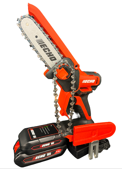 Echo 6 Inch Bar and Chain 56V Battery-Powered Pruning Saw Kit with Battery and Extra Chain