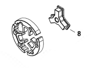 Echo CS-4010, CS-4510, CS-4920 Hub, Clutch (fig 8) New OEM A552000470