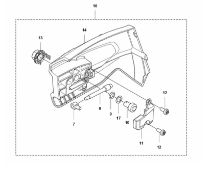 Husqvarna Chain Tensioner Cover Fits T540i Xp, T542i XP New 505214501
