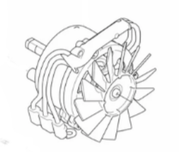 Husqvarna Motor Assembly (Fig 4) Fits T540i Xp New 598402301