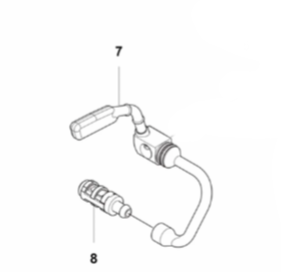 Husqvarna 540 Xp Oil Hose (Fig 7) New OEM 599817001