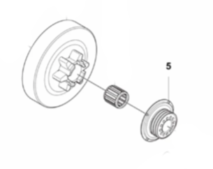 Husqvarna 540 Xp Worm Wheel (Fig 5) New OEM 504786001
