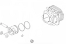 Husqvarna 540 Xp Cylinder Kit (Fig 1) New OEM 536659802-1
