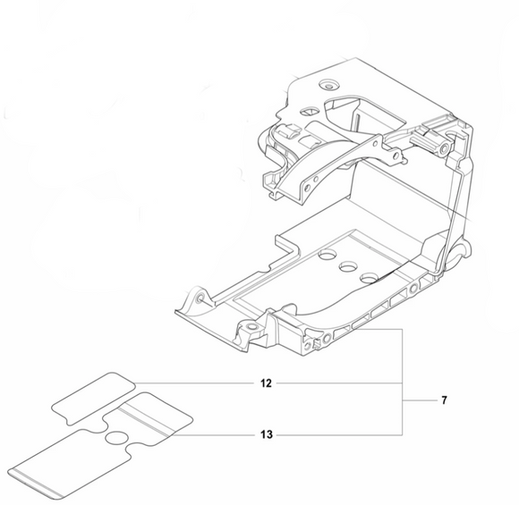 Husqvarna 540 Xp Cylinder Cover Assembly (Fig 7) New OEM 599815701