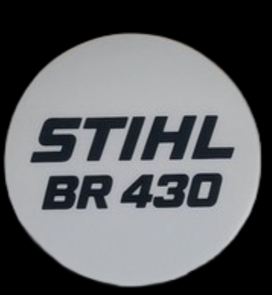 Stihl BR 430 Model Badge Plate New Oem