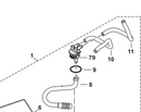 Dolmar Ps-350, 351, 420, 421, Makita Ea 4300,  Ea4300Fr, Ea4300F40B Fuel Line New OEM 424456-7 Replaces 1195114050-2