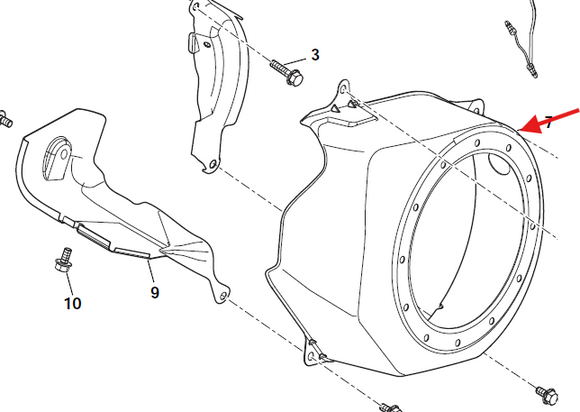 Echo PW-3100 Shroud New Oem YH479000690