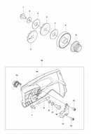 Husqvarna Nut Retainer Assembly (Fig 13) Fits T540i Xp, T542i XP New 505197301-2