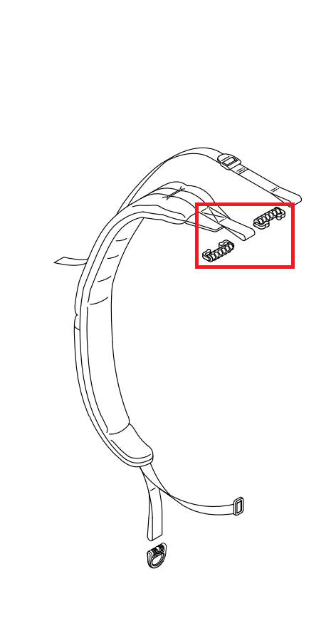 Echo PB-5810H, PB-5810T, Shindaiwa EB610RT Harness Clip New OEM V491000480