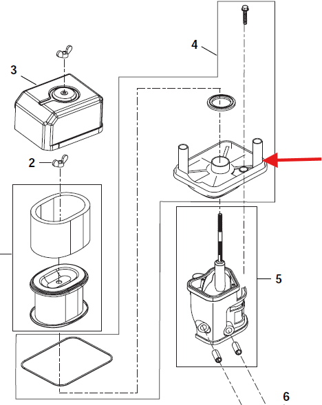 Echo PW-3100 Base, Air Filter New Oem YH479000720