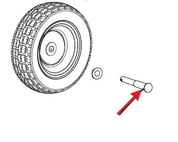 Echo PW-3200, PW-3600 Axle New Oem YH478000040
