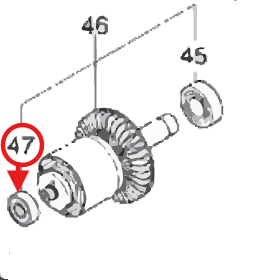 Makita GRU05 80V max (40V max X2) XGT Brushless Cordless Brush Cutter Ball Bearing 6000DDW New OEM 210059-1